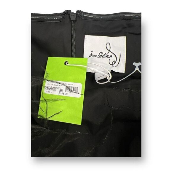 Sam Edelman Strapless Feather Top Sheath Dress Size 10 - Picture 9 of 9